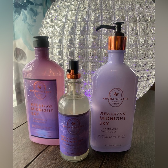 Bath & Body Works AROMA Relaxing Midnight Sky Chamomile Patchouli Lot of 3 - Picture 9 of 9